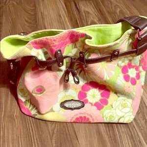 Spartina Flower Print Purse
